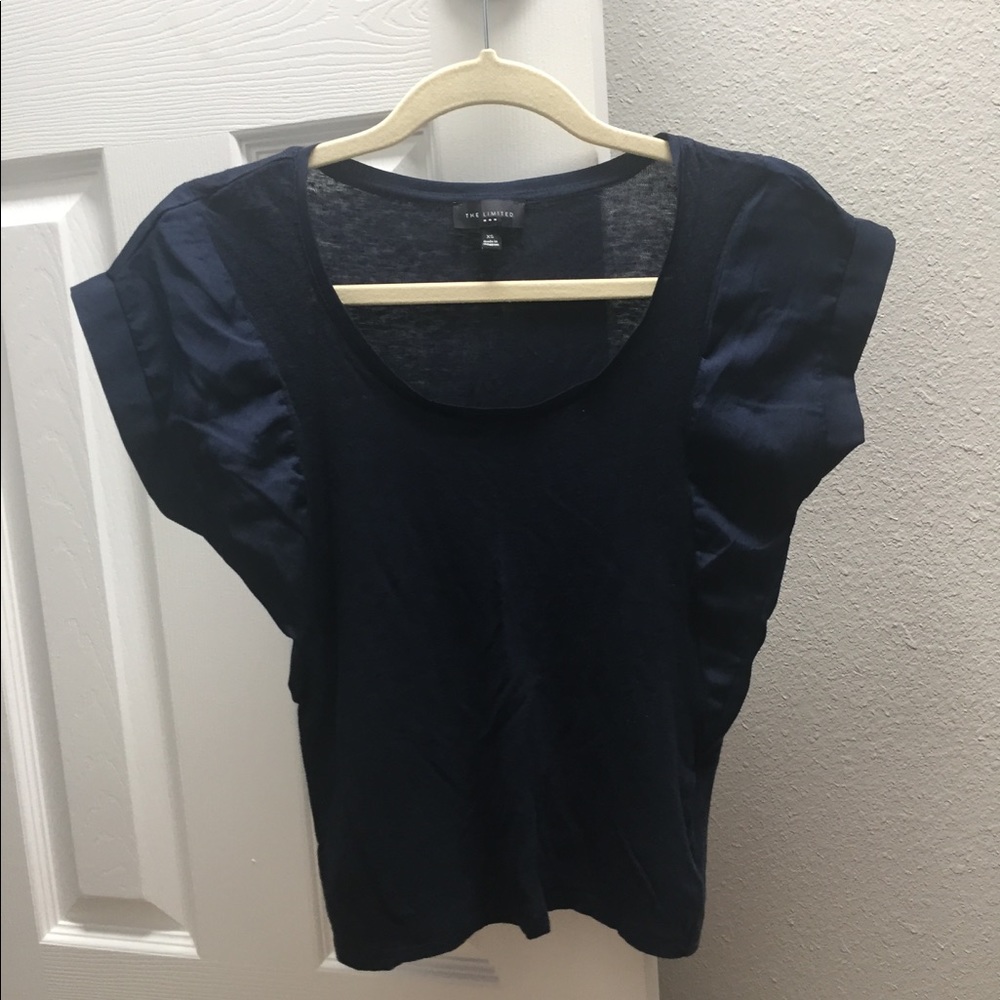 Navy Blouse Top